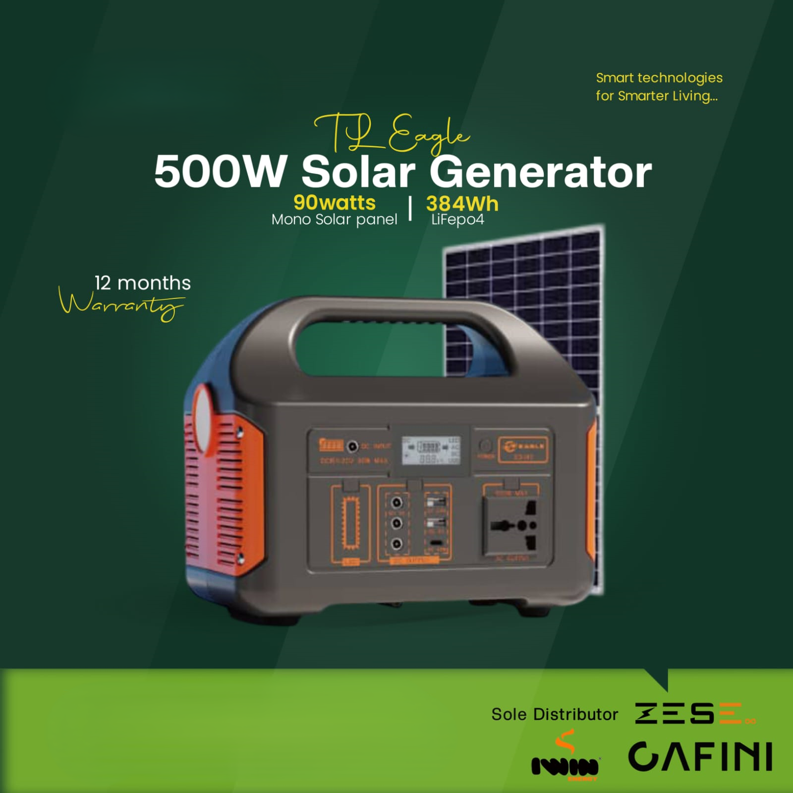 TL Eagle 500W Solar Generator