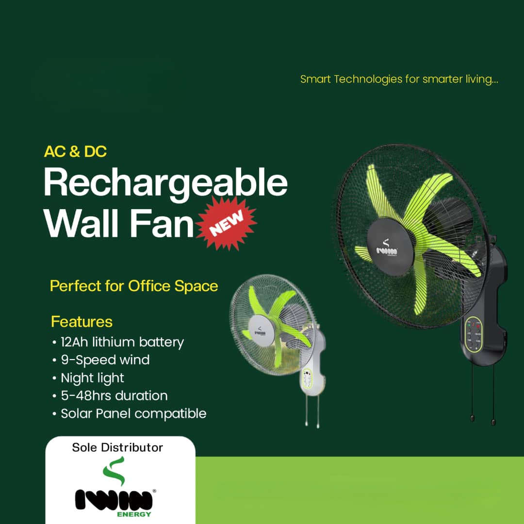 Lithium Battery Wall Fan(AC/DC)