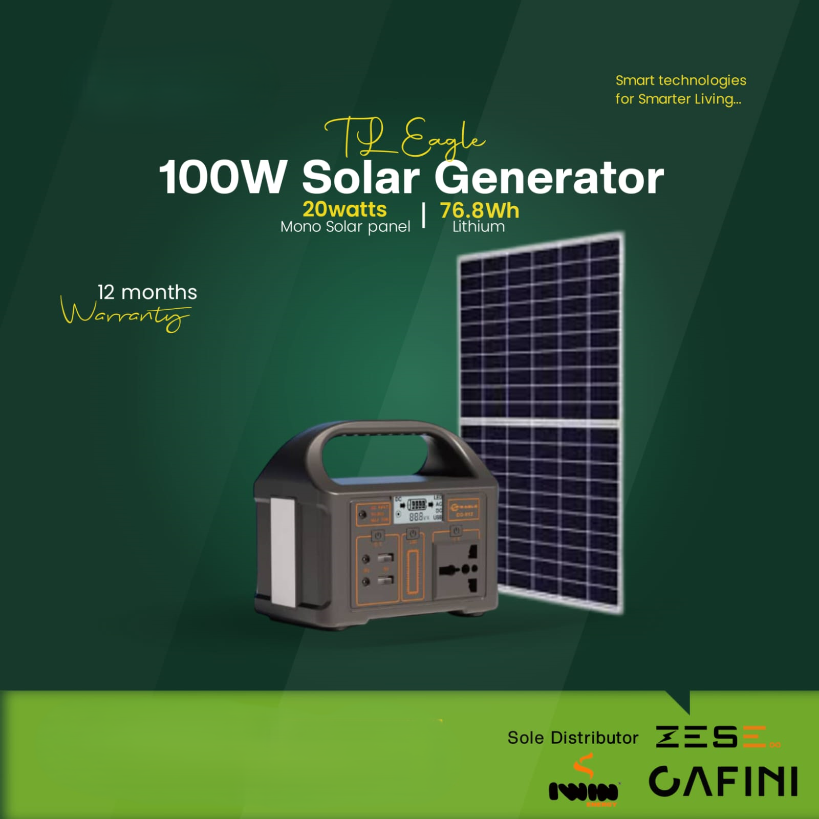 TL Eagle 100W Solar Generator