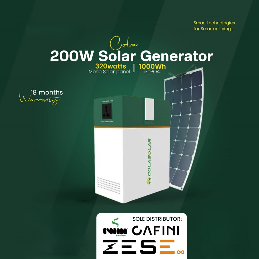 COLA 1000 SOLAR GENERATOR